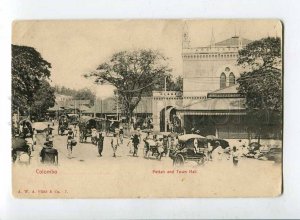 3061330 CEYLON Colombo Pettah & Town Hall Vintage PC