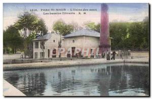 Old Postcard Park St Maur L Water Plant The filter basins