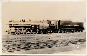 Canadian Pacific Train 2810 Locomotive (Glenyard Montreal ??) RPPC Postcard G22