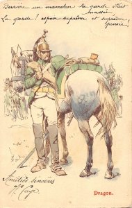 L111 France 1900-01 Militaria uniform French Army early nine postcard