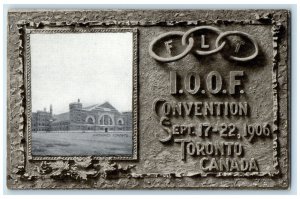 1906 IOOF Convention Toronto Ontario Canada Armourie's Building Postcard