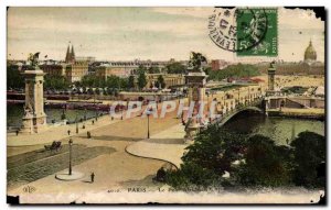 Old Postcard Paris Pont Alexandre III