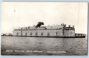 Cartagena Colombia Postcard Spanish Bocachica Castle (Fortress) c1910 RPPC Photo