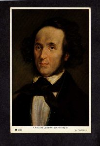 Felix Mendelssohn German Germany Musician Composer Conductor Portrait Postcard