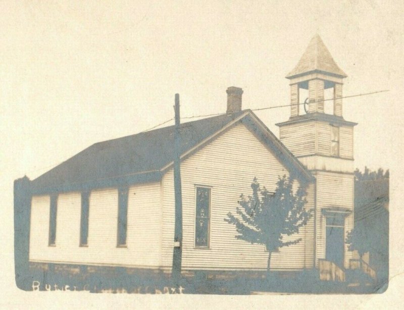 Circa 1900-10 RPPC Butler Church of Christ in Butler, Ohio Real Photo P4 