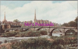 Shropshire Postcard - Shrewsbury, The English Bridge  RS38198