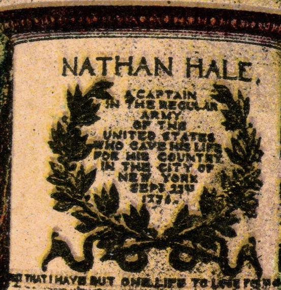 Nathan Hale Monument in City Hall Park NYC, New York City - DB