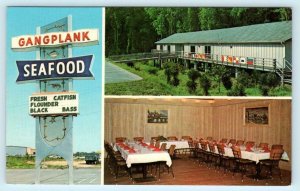 FLORENCE, South Carolina SC ~ Roadside GANGPLANK SEAFOOD RESTAURANT   Postcard