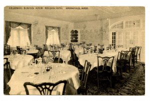 MA - Greenfield. The Weldon Hotel, Dining Room