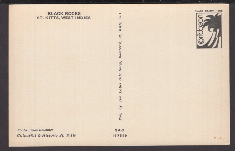 West Indies St. Kitts - Black Rocks ~ Chrome