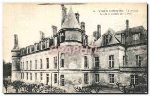 Old Postcard Villers cotterets the castle frontage in a row on the park