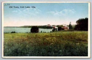 1949  Alberta  Canada  Cold Lake  Old Town  Postcard