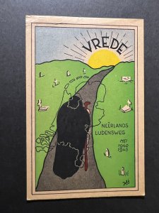 1945 Dutch Netherlands Holland Liberation Postcard Dutchman Path of Sorrow