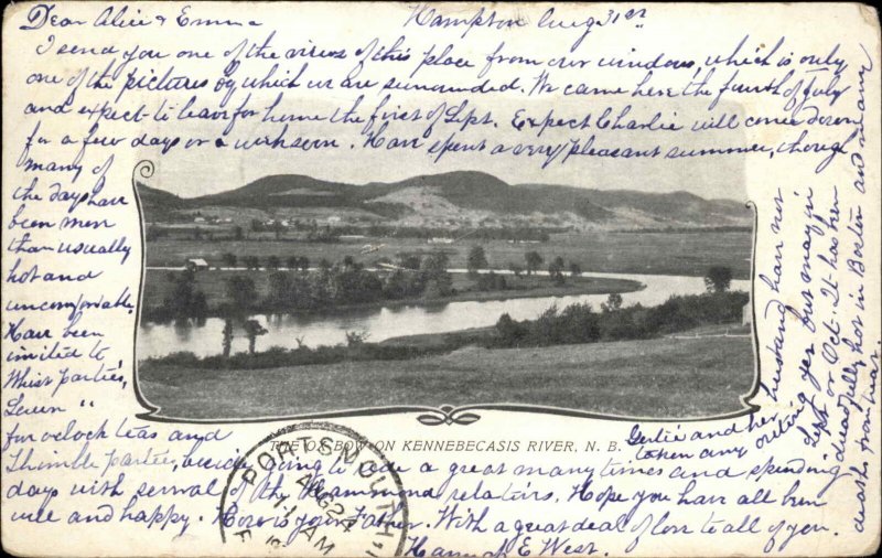 Kennebecasis River New Brunswick NB c1905 Private Mailing Card Postcard