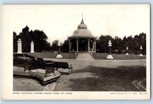c1905's St. Louis Missouri MO Music Pavilion Tower Grove Park Antique Postcard