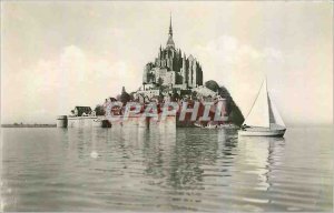 Modern Postcard Mont Saint Michel Cote North East Boat