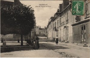 CPA SEIGNELAY Rue de l'Eglise et Place (49242)