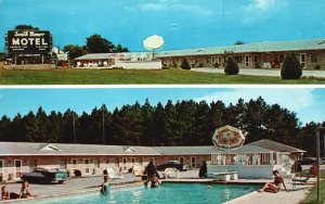 1960 South Manor Motel Restaurant & Gift Shop Sylvania Georgia Posted Postcard