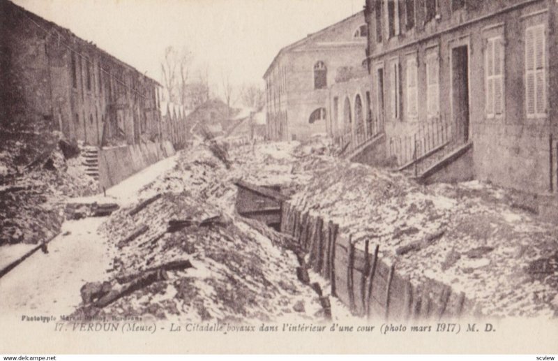 WAR 1914-18; VERDUN, France, battle damage #3