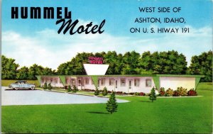 Hummel Motel West Side of Ashton ID Postcard PC79