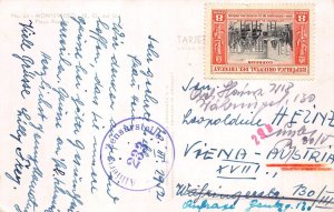 A063 Uruguay 1952 Montevideo Beach Playa Pociros Panoramic view postcard