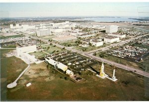 Postcard RPPC Aerial View of Johnson Space Center, Houston, TX.        N4