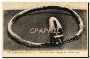 Old Postcard erotic Nude Female chastity belt Musee de Cluny Paris Period of ...