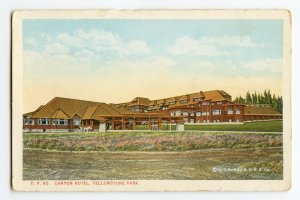 Postcard Canyon Hotel Yellowstone Park Wyoming Standard View Card