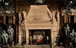 Scotland Edinburgh Castle Banqueting Hall Fire Place