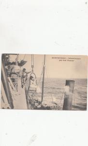 B81317 denembarque par mal tiempo ship  montevideo  uruguay front/back image