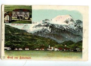 129596 Switzerland GRUSS aus ANDERMATT Bellevie HOTEL OLD PC