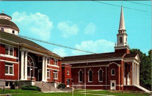 Milan, TN Tennessee  FIRST BAPTIST CHURCH Gibson County RELIGION Chrome Postcard