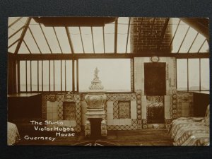 Channel Island GUERNSEY Victor Hugo THE STUDIO - Old RP Postcard by Norman Grut