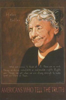 Helen Keller Human Rights Quote Postcard