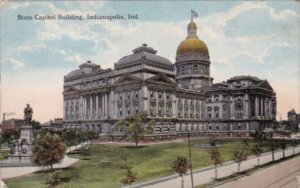 Indiana Indianapolis State Capitol Building 1910