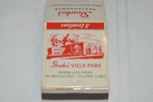 Sharko's Villa Park Illinois 30 Strike Matchbook Cover