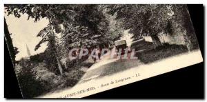 Old Postcard Saint Aubin Sur Mer langrune Road