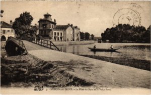 CPA Samois Le Pont de Bois et la Villa Rose FRANCE (1300904)