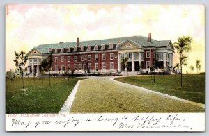 Lancaster Pennsylvania~Long Home Driveway View~Columns~Neoclassical~c1905 PC