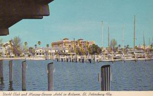 Florida St Petersburg Yacht Club and Marina With Soreno Hotel In Distance