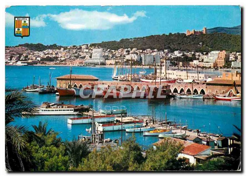 Postcard Modern Palma Mallorca Partial Harbor View