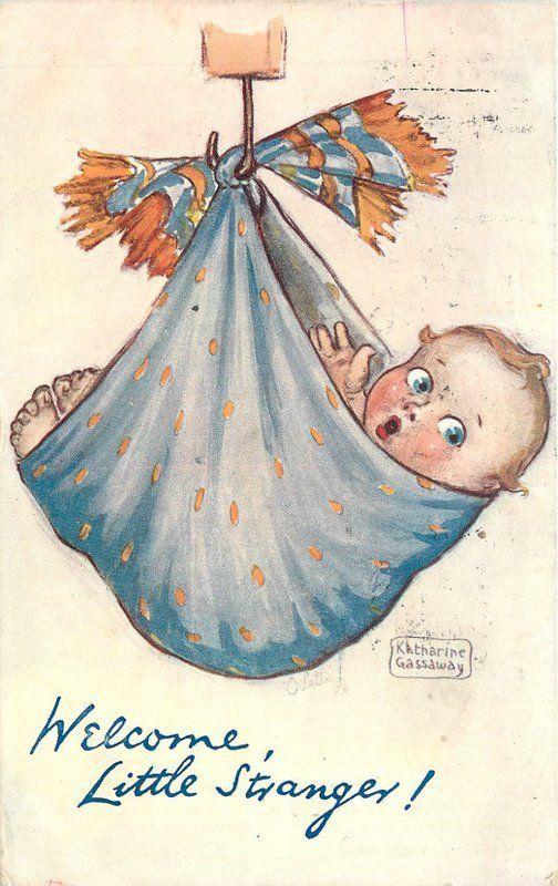 Artist Impression Tuck Gassaway 1908 New Born Baby postcard 9083 Oilette 