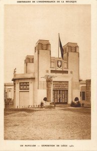 International Exhibition Postcard souvenir Liege 1930 centenaire pavilion