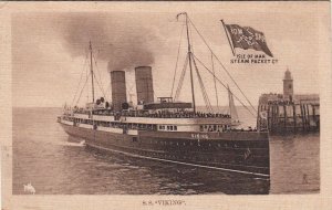 Postcard Ship SS Viking Isle of Man Steam Packet Co