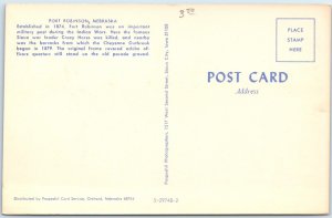 c1960s Fort Robinson, NE Crazy Horse Memorial Chrome Postcard Military A102
