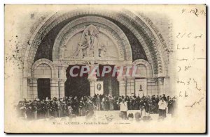 Old Postcard Lourdes Rosary Facade