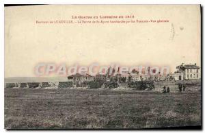 Old Postcard Luneville The Ferme De St Epvre bombed