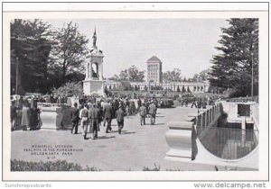 California San Francisco Memorial Museum Seal Pits In The Foreground Golden G...