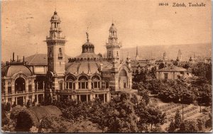 Vtg Zurich Switzerland Tonhalle Orchester Zürich Concert Hall 1910s Postcard