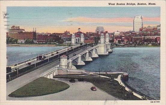 West Boston Bridge Boston Massachusetts 1950